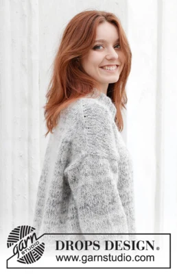 245-24 Stormy Evening Sweater by DROPS Design